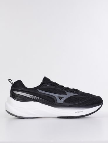 Tênis Space 5 Junior Mizuno Juvenil Para Menino - PRETO/BRANCO
