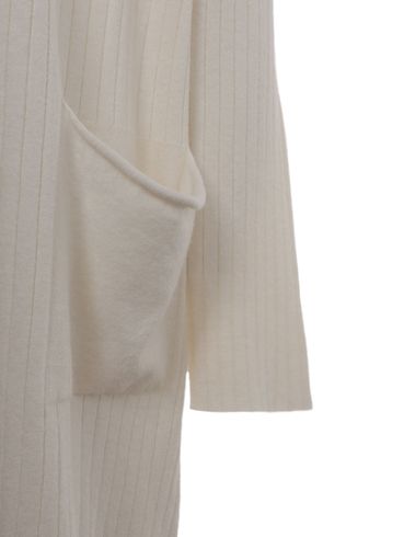 Casaco Tricot Alongado Feminino OFF WHITE