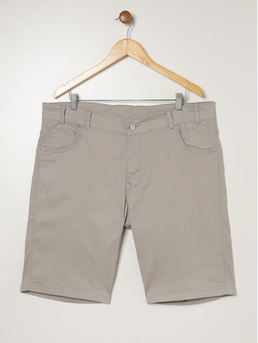 Bermuda Sarja Plus Size Masculina CINZA