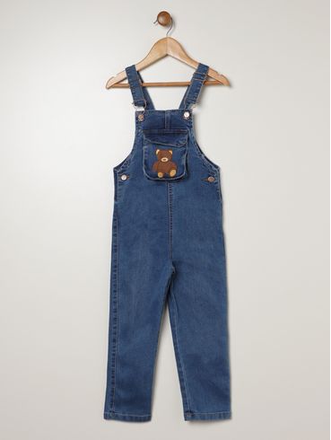 Jardineira Infantil Para Menino - AZUL