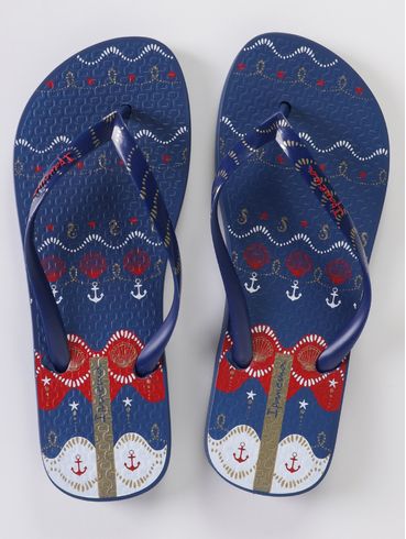 Chinelo Navy Ipanema Feminino AZUL/VERMELHO