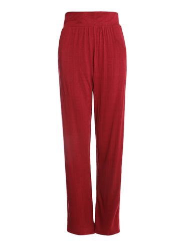 Calça Malha Wide Leg Autentique Feminina VINHO
