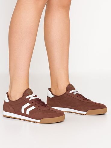 Tênis Casual Camurça Via Marte Feminino MARROM