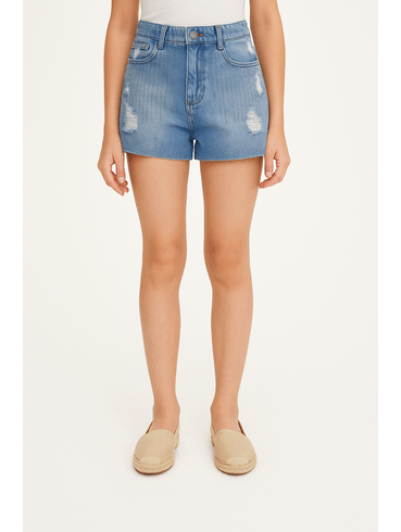 Short Jeans Autentique Feminino AZUL CLARO