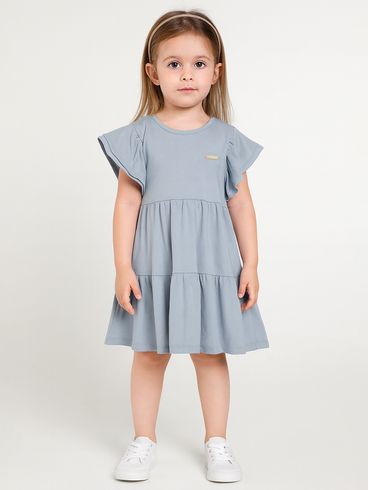 Vestido Infantil Para Menina - AZUL