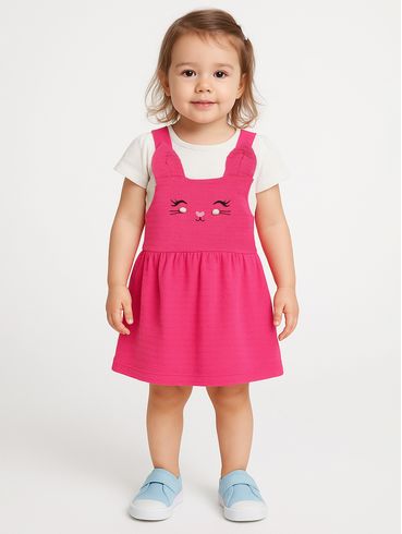 Vestido Infantil Para Menina - PINK
