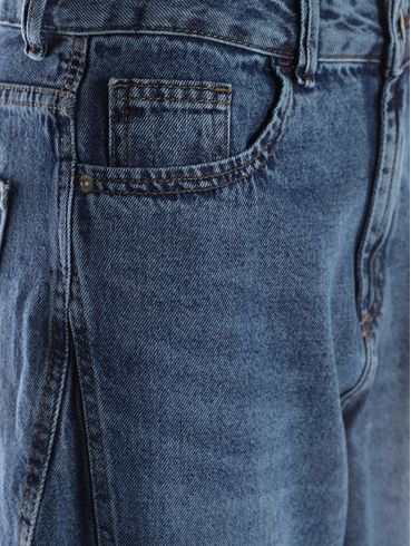 Calça Jeans Wide Leg Autentique Feminina AZUL