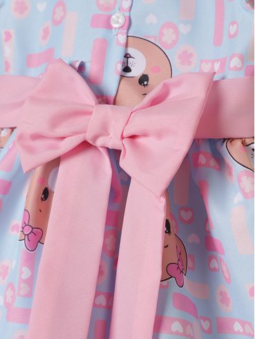 Vestido Infantil Para Menina - AZUL