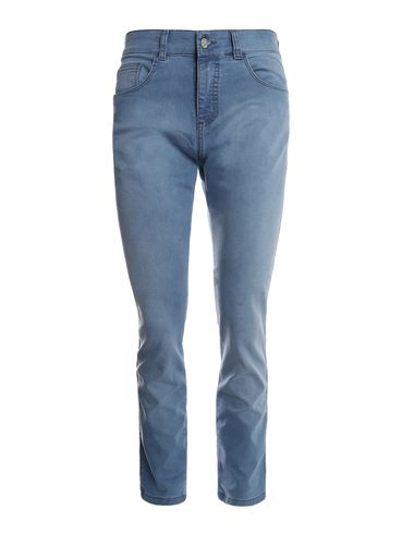 Calça Jeans Delavê Skinny Masculina AZUL