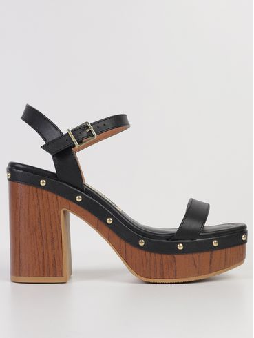 Sandália Com Tachas Vizzano Feminina PRETO
