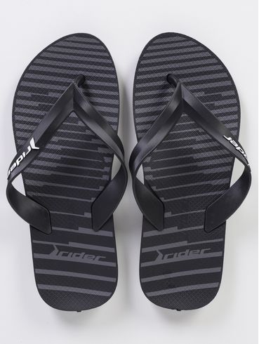 Chinelo Feel Urban Rider Masculino PRETO/GRAFITE