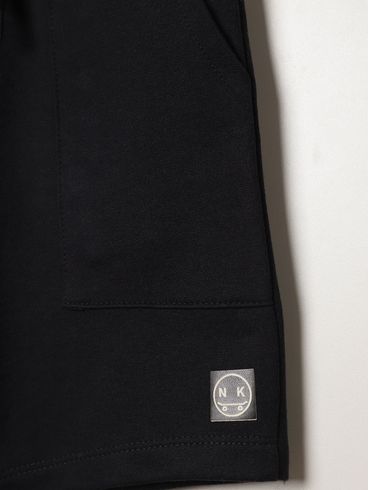 Bermuda Moletinho Infantil Para Menino - PRETO