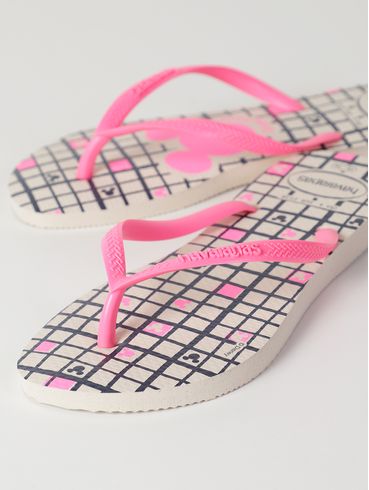 Chinelo Slim Disney Havaianas Feminino BEGE