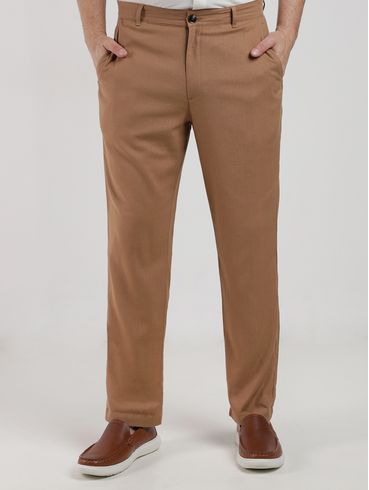 Calça Linho Social Masculina MARROM