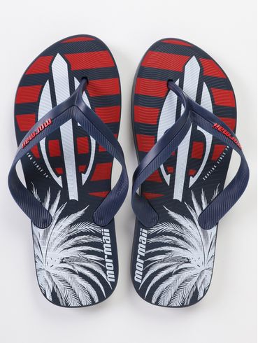 Chinelo Tropical Mormaii Masculino AZUL/VERMELHO