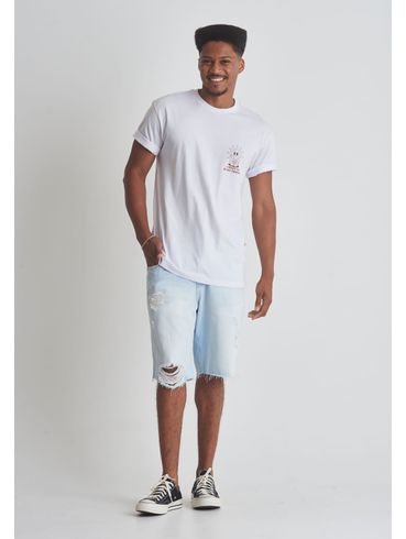 Bermuda jeans regular rasgos