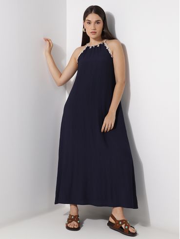 Vestido Longo Buzios Eagle Rock Feminino MARINHO