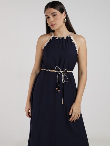 Vestido Longo Buzios Eagle Rock Feminino MARINHO