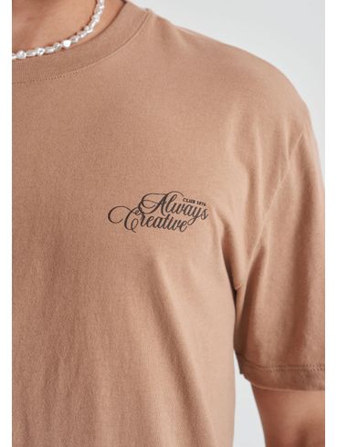 Camiseta algodão estampa always creative