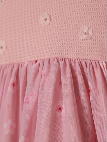 Vestido Tule Infantil Para Bebê Menina - ROSE