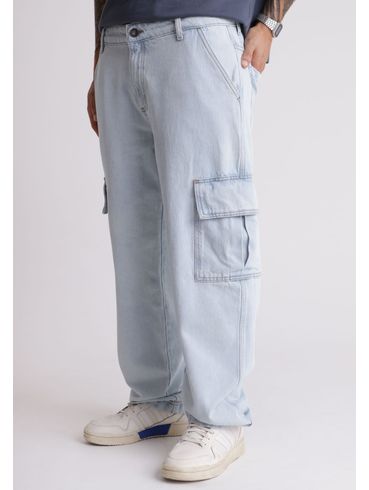 Calça jeans cargo