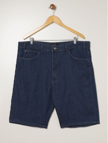Bermuda Jeans Vilejack Plus Size Masculina AZUL