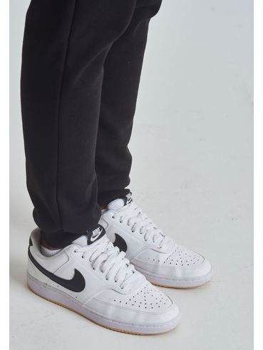 Calça básica moletom com punho preta