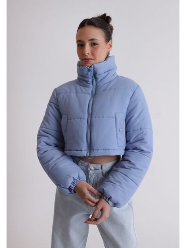 Jaqueta puffer cropped