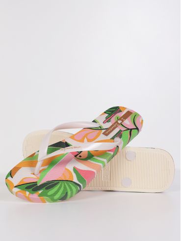 Chinelo Xodo Ipanema Feminino BEGE/VERDE