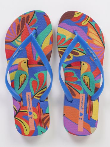 Chinelo Xodo Ipanema Feminino AZUL/AMARELO