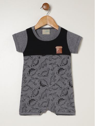 Macacão Estampado Infantil Para Bebê - MESCLA