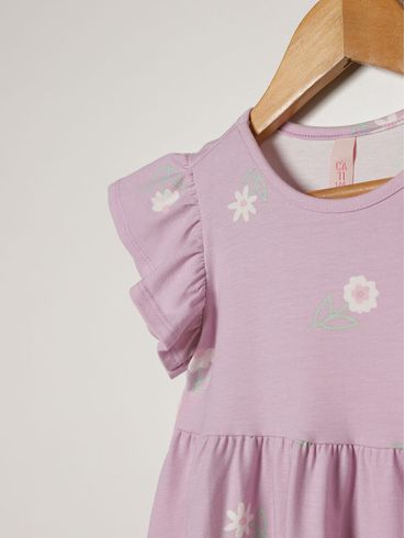Vestido Cotton Infantil Para Menina - LILAS