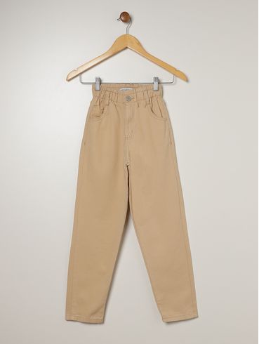 Calça Sarja Juvenil Para Menina - BEGE