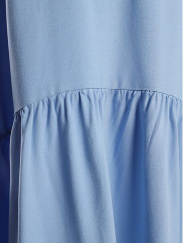 Saia Malha Crepe Midi Feminina AZUL CLARO
