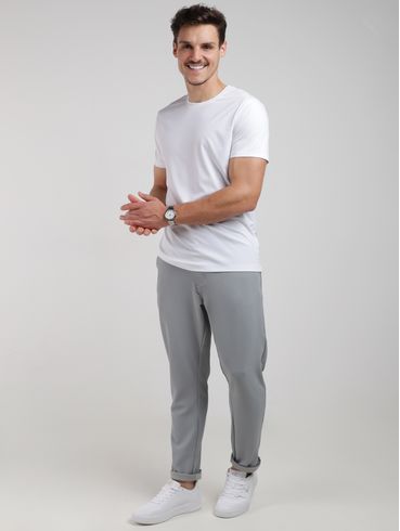 Camiseta Básica Masculina OFF WHITE