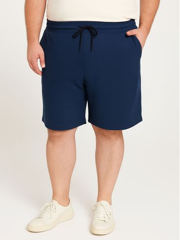 Bermuda Malha Plus Size Masculina MARINHO