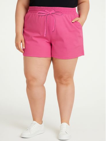 Short Sarja Plus Size Feminino PINK
