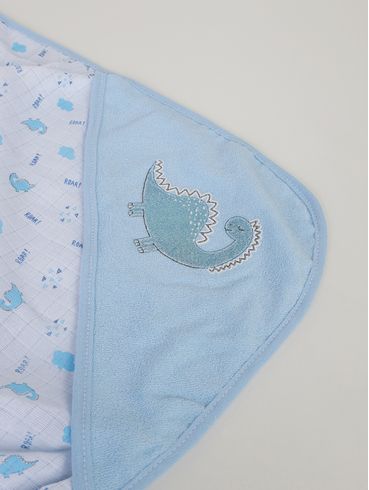Toalha Infantil Para Bebê - Azul