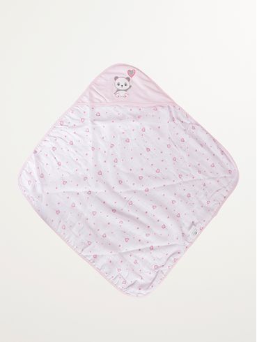 Toalha Infantil Para Bebê - Rosa