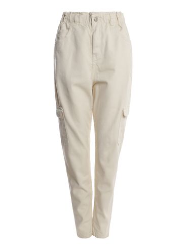 Calça Sarja Clochard Cargo Feminina NATURAL