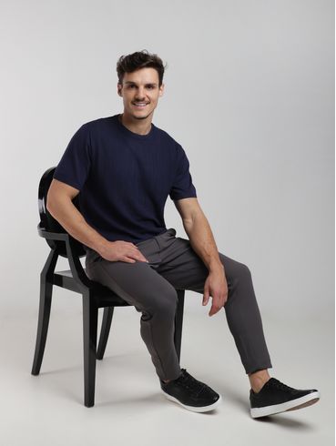 Camiseta Tricot Masculina MARINHO