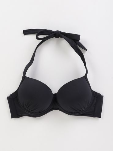 Biquíni Top Com Franzido Feminino PRETO