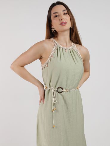 Vestido Longo Buzios Eagle Rock Feminino VERDE