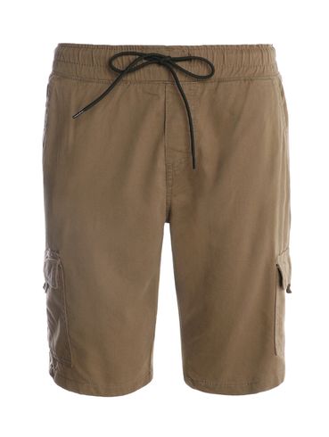 Bermuda Sarja Cargo Masculina CAQUI