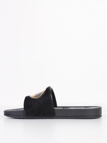 Slide Batman Grendene Juvenil Para Menino - PRETO/AMARELO