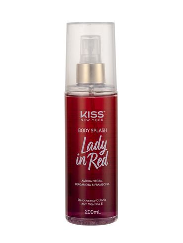 Body Splash Lady In Red Kiss New York 200ml UNICO