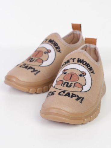 Tênis Calce Fácil Capivara Juvenil - MARROM
