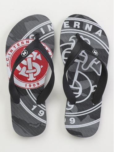 Chinelo Inter Molekinho Juvenil Para Menino- PRETO/BRANCO