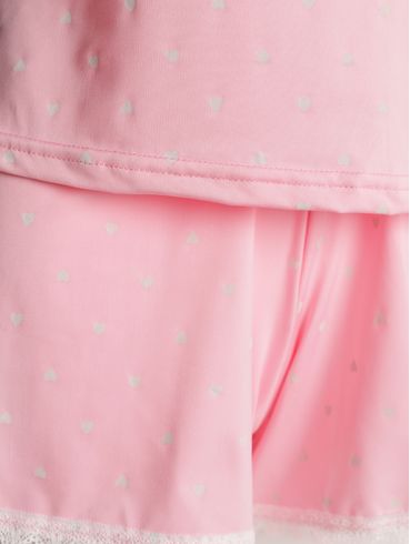 Short Doll Com Renda Feminino ROSA