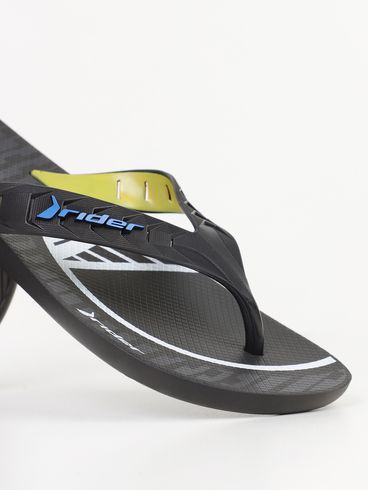 Chinelo Streeet Duo NBA Rider Masculino PRETO/AMARELO